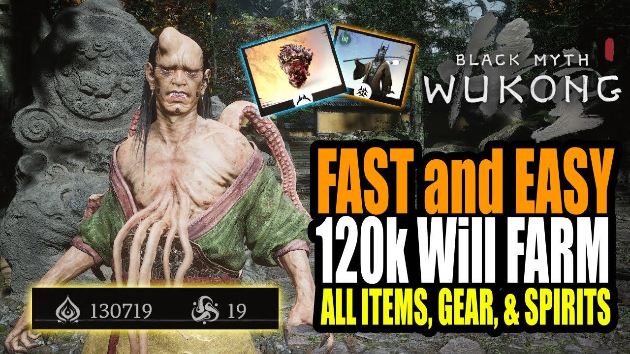 Black Myth Wukong - Easy Will Farm 120k, Hoarfrost Location, Lantern Holder Location Farming Guide