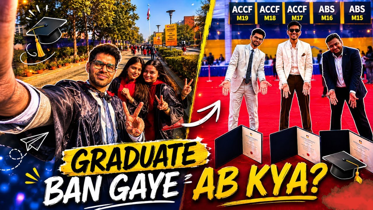 Graduate Ho Gaye!🎓 Amity University Noida Convocation Vlog | Full Masti 💥| Vlog 4 #DerAayeDurustAaye
