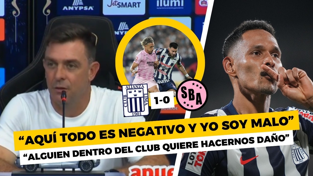 CONFERENCIA de PABLO GUEDE, MUY INCÓMODO, tras ALIANZA LIMA 1-0 SPORT BOYS: ASÍ SE ENFRENTÓ A MEDIOS