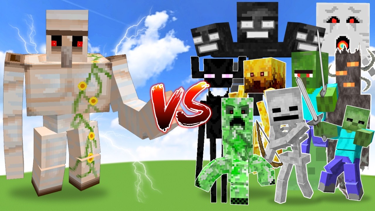 ULTIMA TITAN IRON GOLEM vs ALL TITANS | Minecraft Mob Battle
