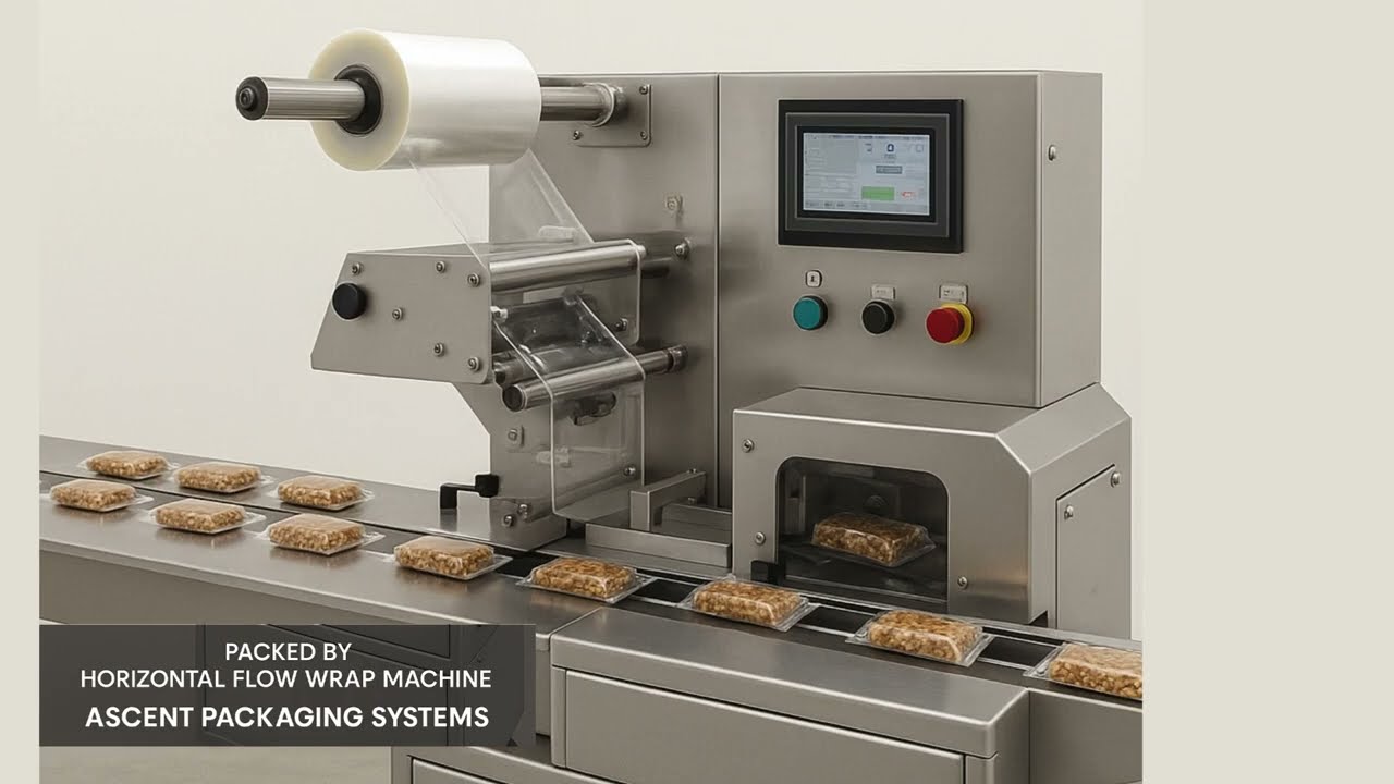 Horizontal Flow Wrap Machine for Chikki Packing Solution by Ascent Packaging Systems