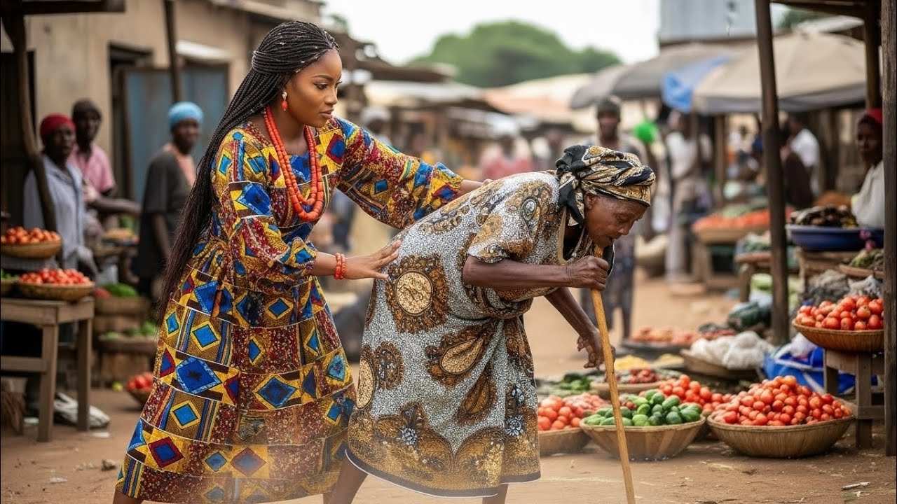 Arrogant Lady slapped an old woman unaware She laid a curse on her until she couldn't..….... 
