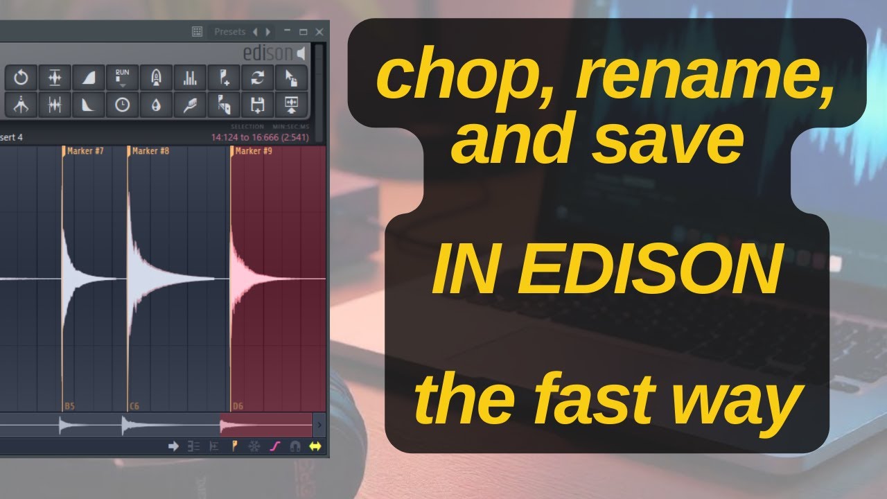 fastest way to sample chop in FL Studio - edison tutorial