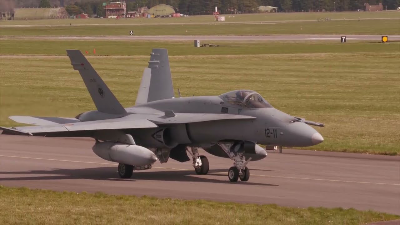 F18 Hornets Take part in Ramstein Flag at RAF Marham