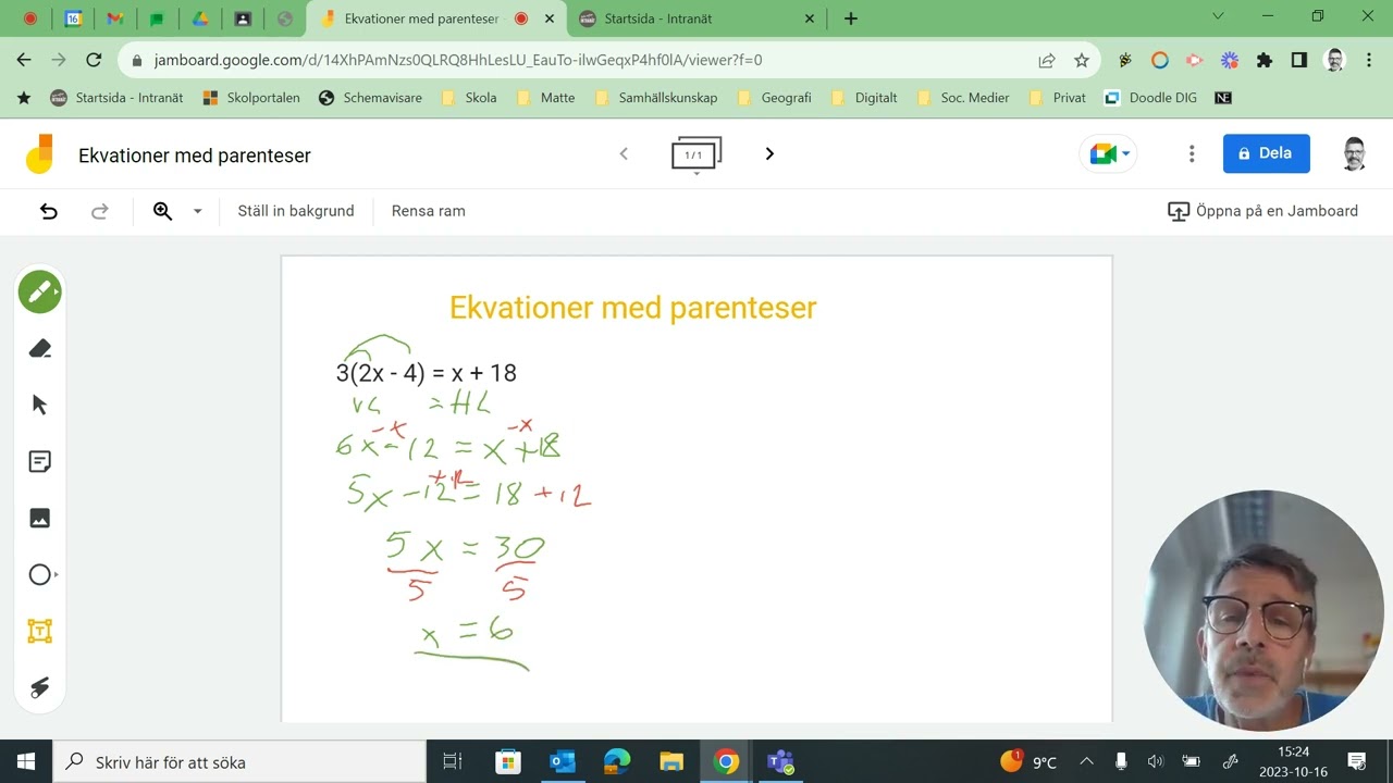 Matte 5000+ 1a: 2.1 Ekvationer med parenteser