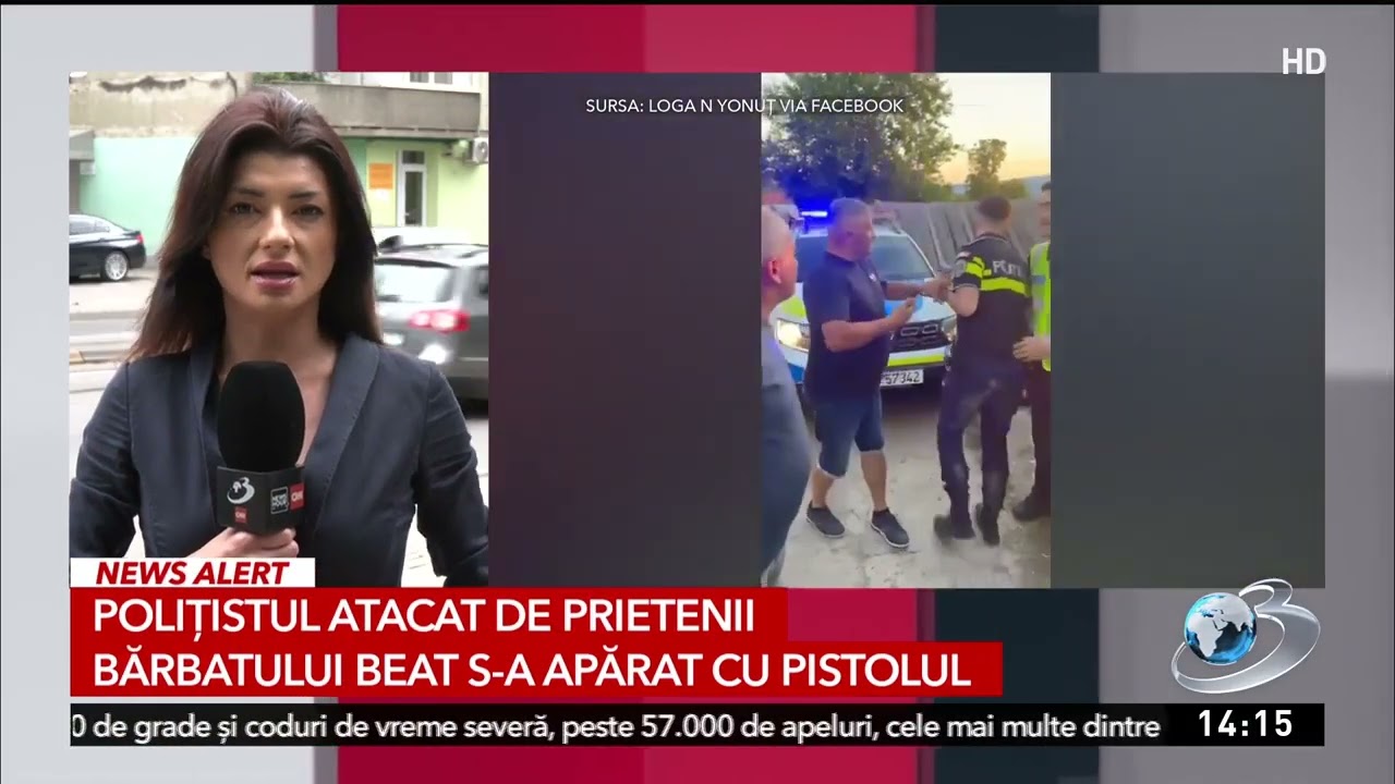 Polițist atacat de oameni după ce a oprit un bărbat beat pe ATV