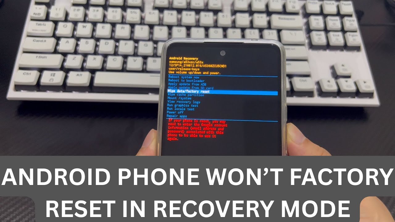 Fixed: Can't See Wipe Data/ Factory Reset Option in Recovery Mode on Android Phone