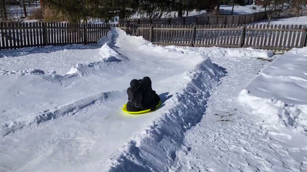 Winter 25-26 Snow Luge V2 - Carter Jump Line Success