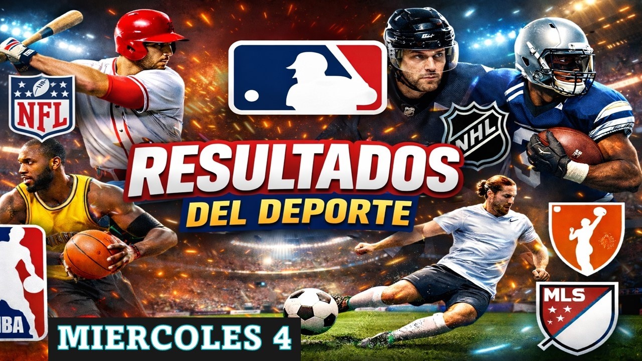 RESULTADOS HOY | NBA / NHL / MLS / FUTBOL | MIERCOLES 4 | Deporte Online
