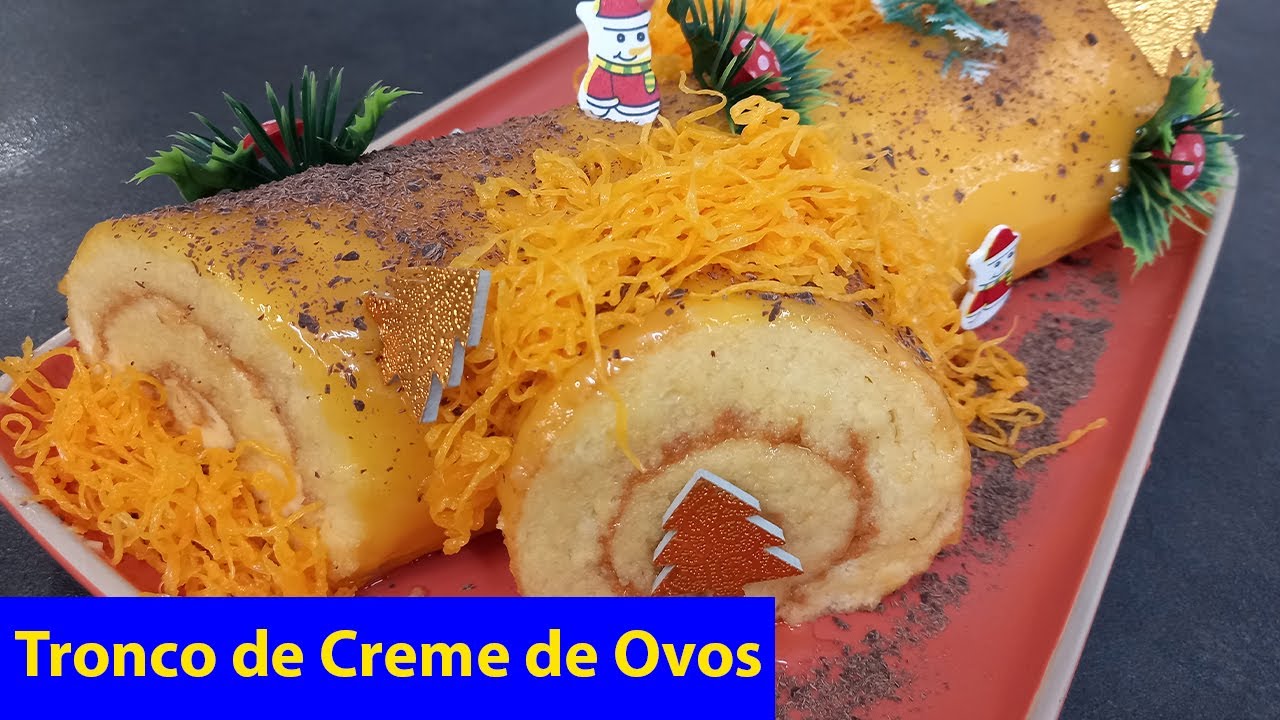 Como Fa&ccedil;o Tronco de Creme de Ovos