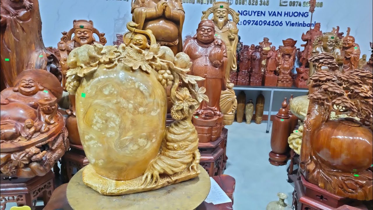 Bình nho sóc gỗ nu ngọc nghiến hàng đục kênh bong sắc nét từng chi tiết - huân Nguyễn/0336522787