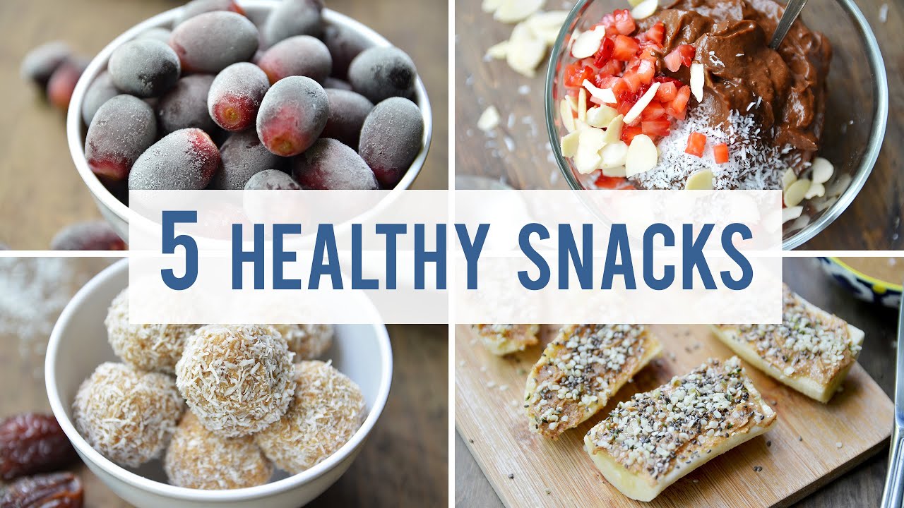 5 EASY + HEALTHY SNACKS | Satisfy Your Sweet Tooth