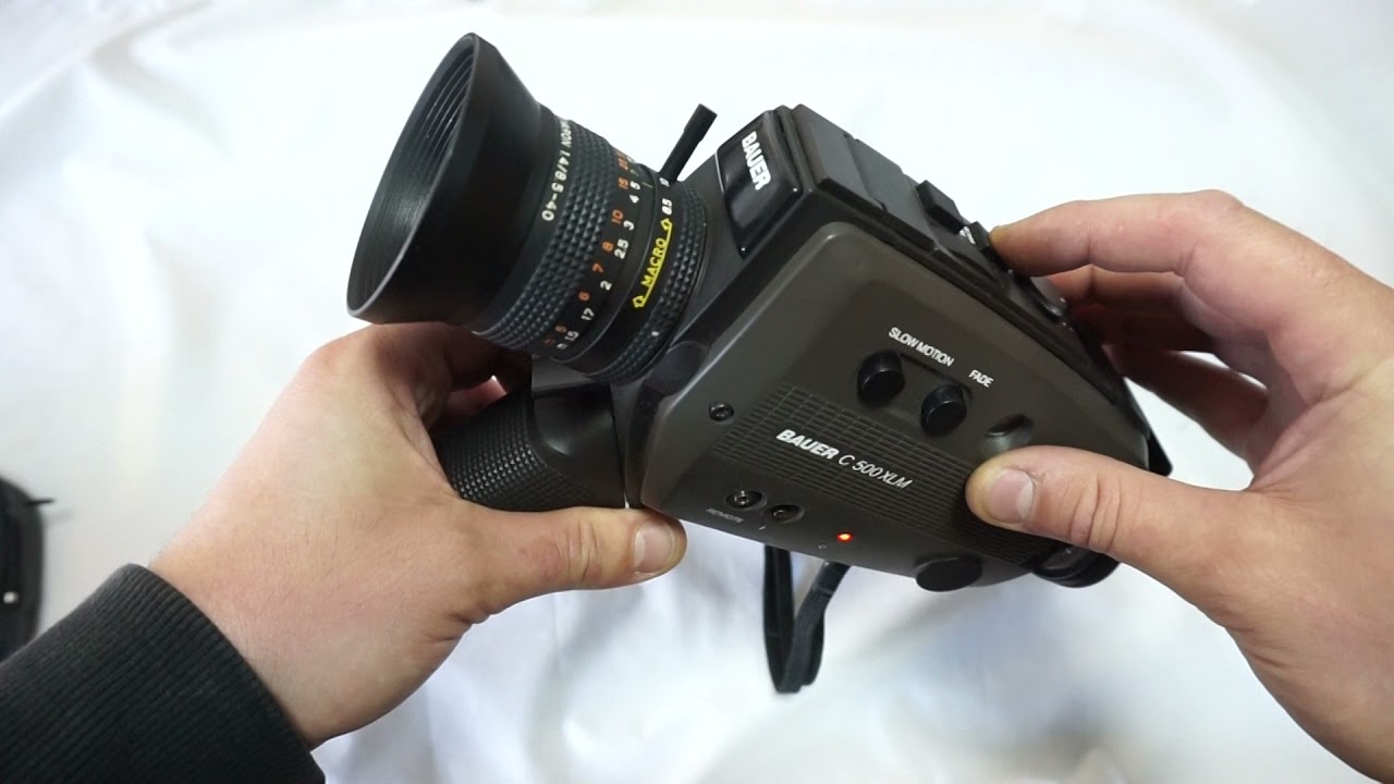 TESTED Super 8 camera film video camera Bauer C 500 XLM working | FREE worldwide shipping
