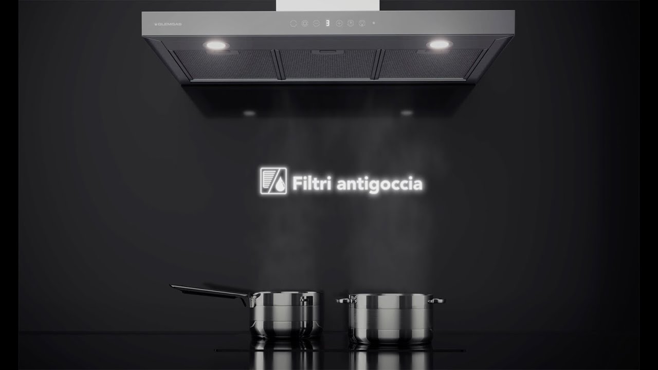 Cappa con filtri anticondensa