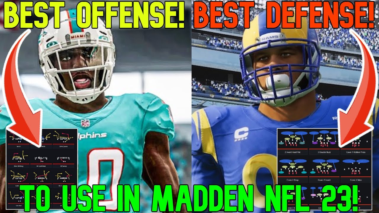 💸LOADED WITH MONEY PLAYS🤑 Best Offense & Defense to Use Madden NFL 23! How to Get My Custom Playbook