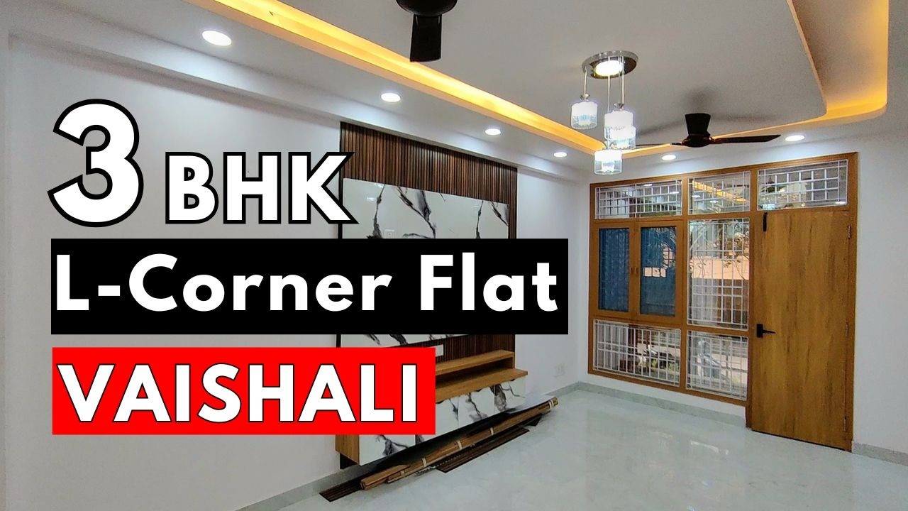 3 BHK L-Corner Flat in Gated Society | Vaishali Ghaziabad