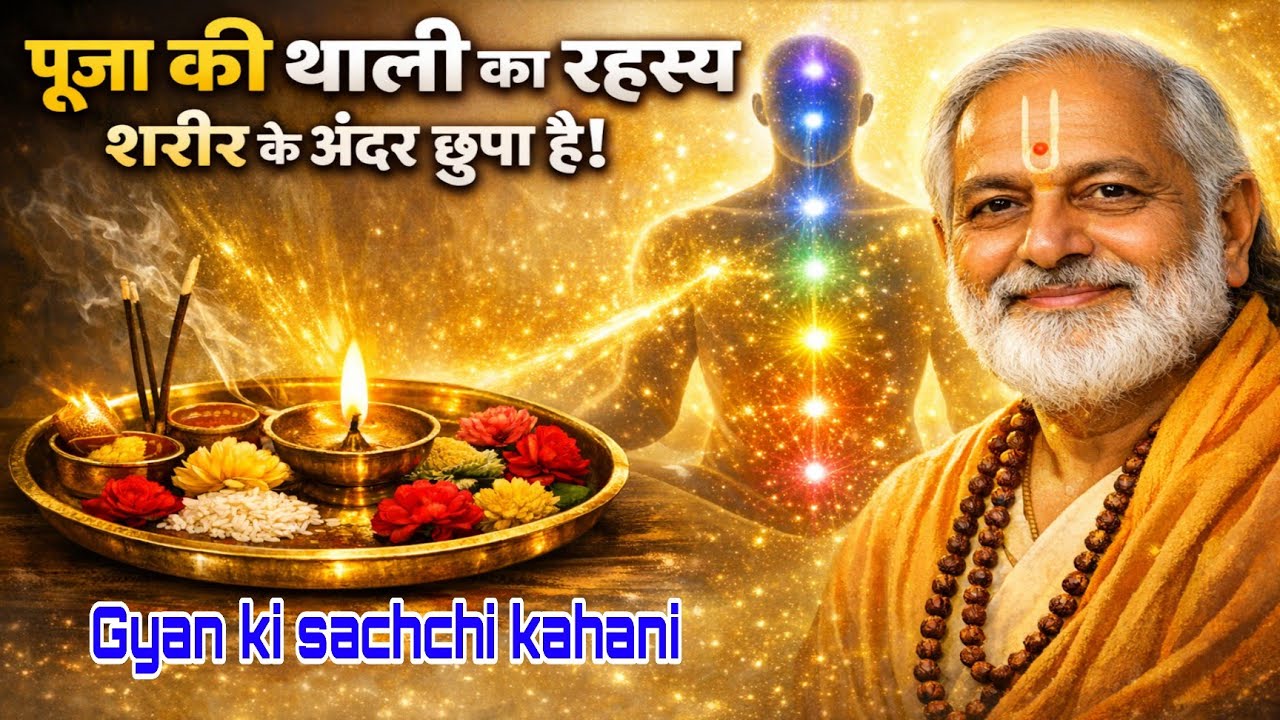 पूजा की थाली का रहस्य शरीर के अंदर छुपा है/ भक्ति का सच्चा अर्थ/Gyan ki sachchi kahani/