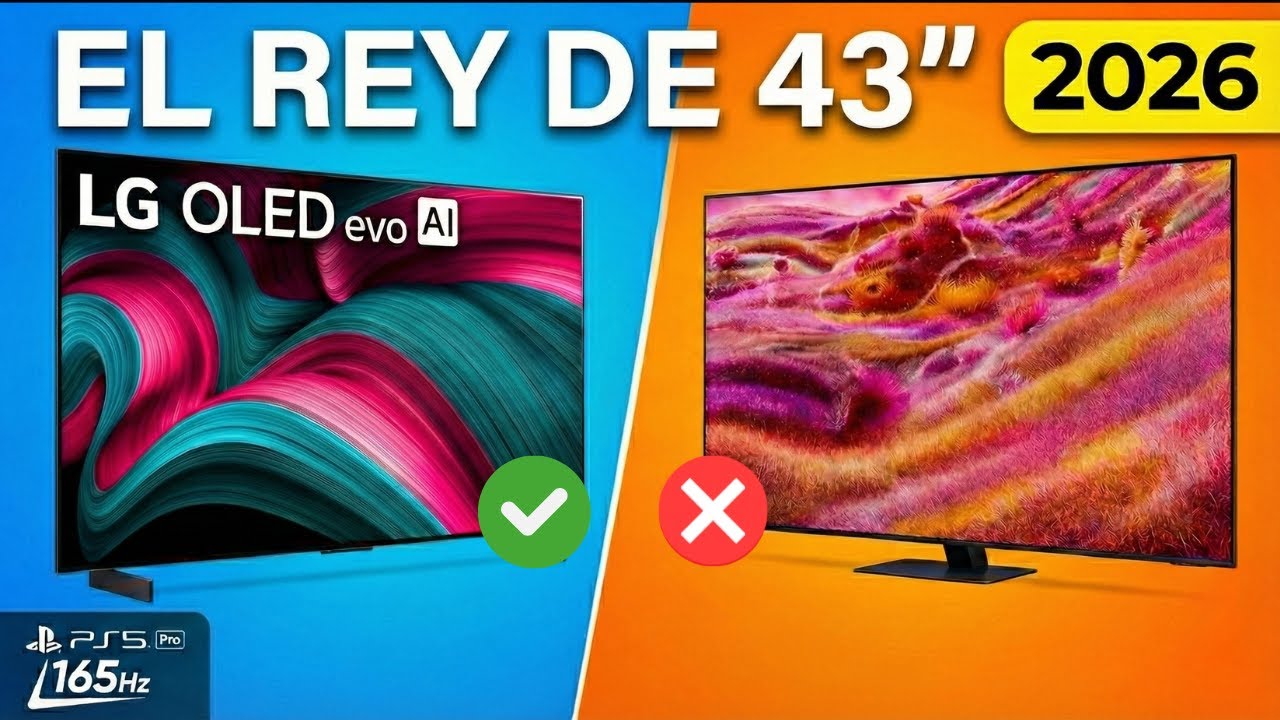 Las 5 MEJORES TV de 43 pulgadas 2026 🔥 NO Compres Sin Ver Esto!