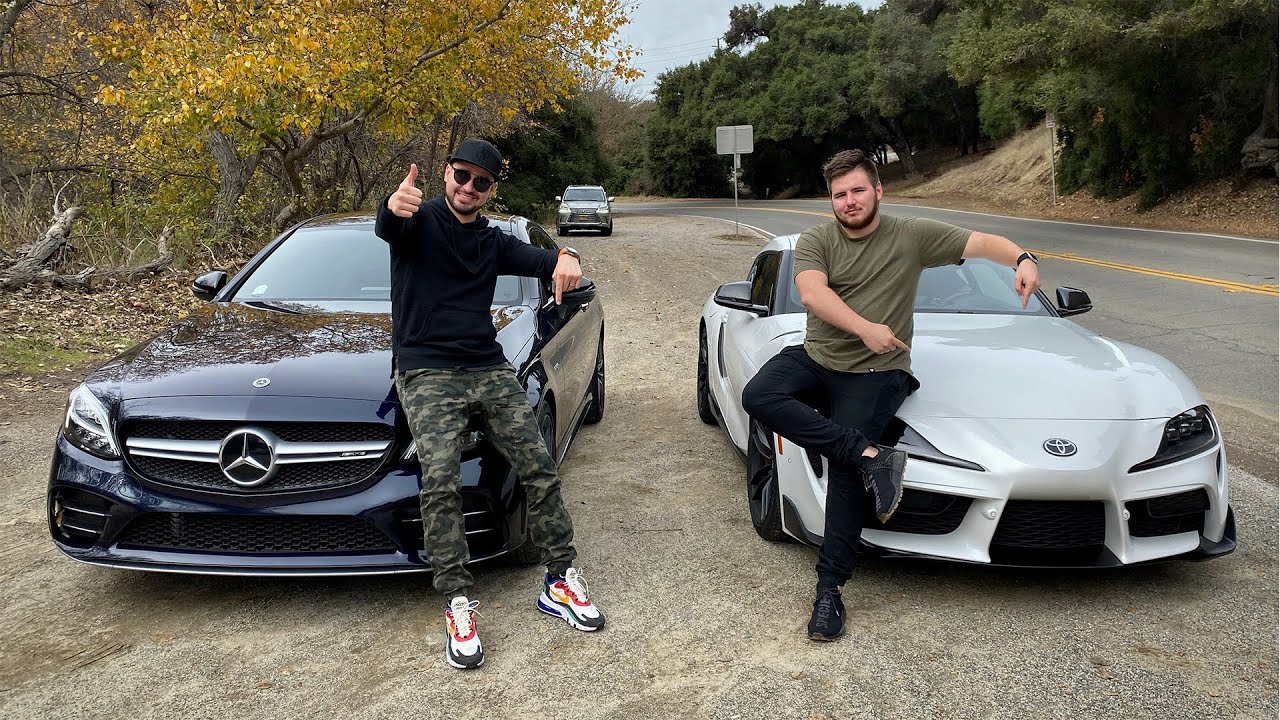 Mercedes C43 VS Toyota Supra! | Salomondrin
