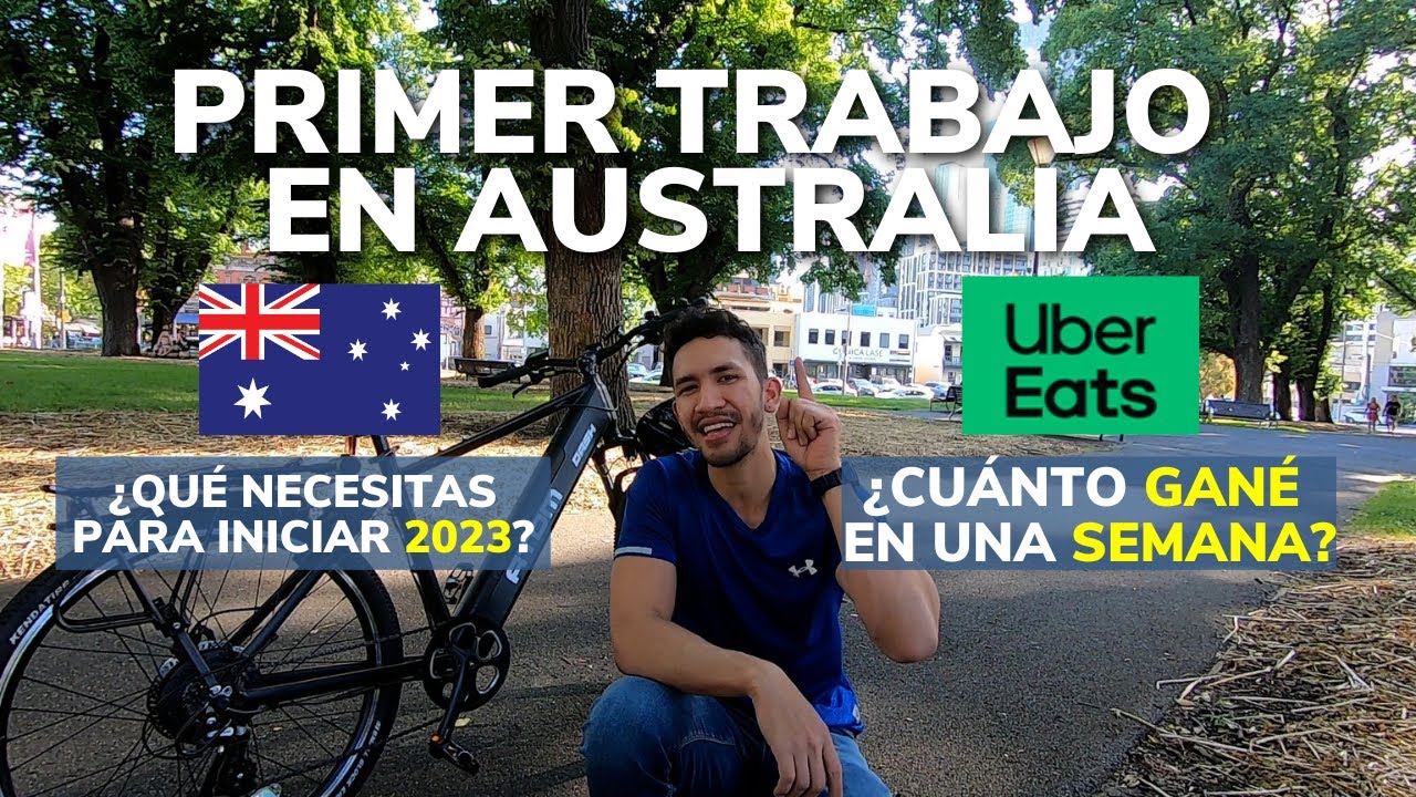 Este puede ser tu primer TRABAJO EN AUSTRALIA 2023 - Uber Eats en BICICLETA Melbourne Australia 2023