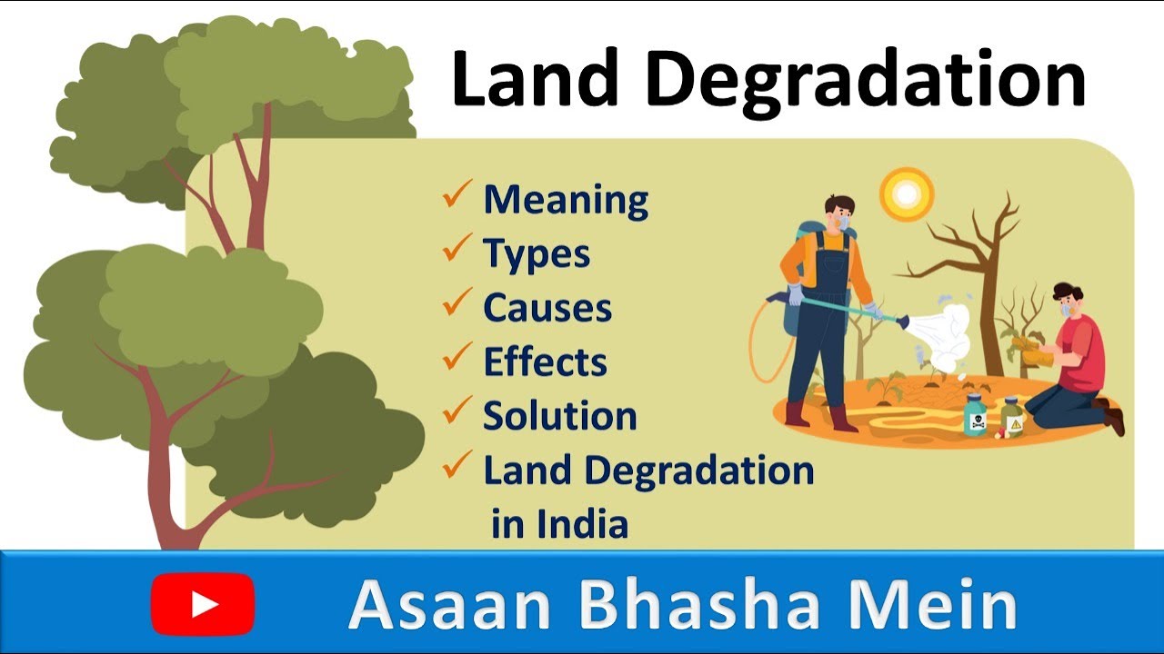 What is Land Degradation In Hindi | Meaning | Causes | Type | Effects | Solutions