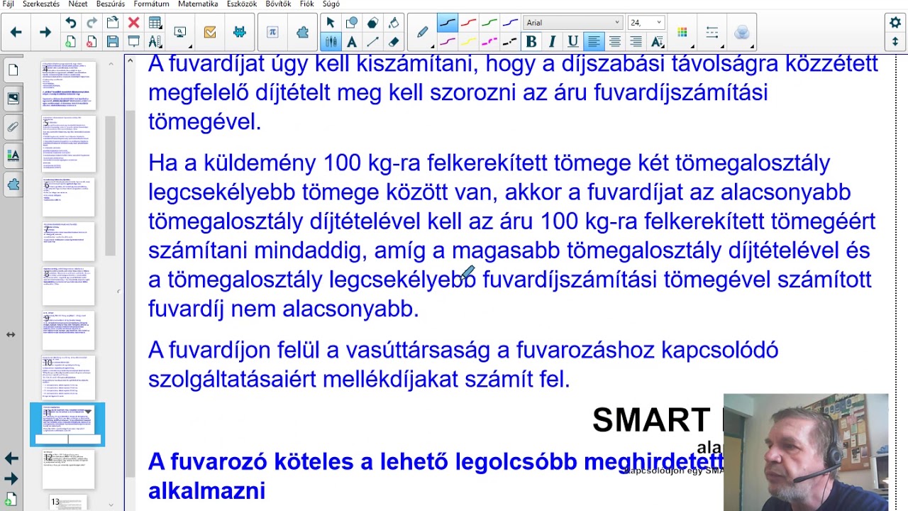 vasúti fuvardíjszámítás