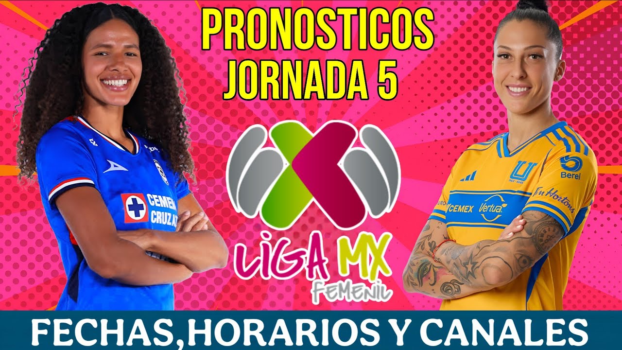 FECHAS,HORARIOS Y CANALES PARA LA JORNADA 5 DE LA LIGA MX FEMENIL CLAUSURA 2026