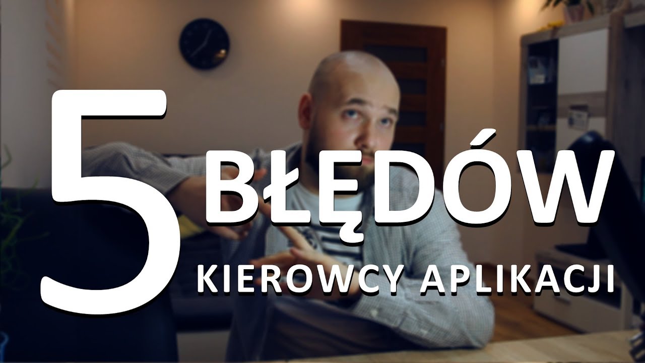 5 Błędów Kierowcy Aplikacji