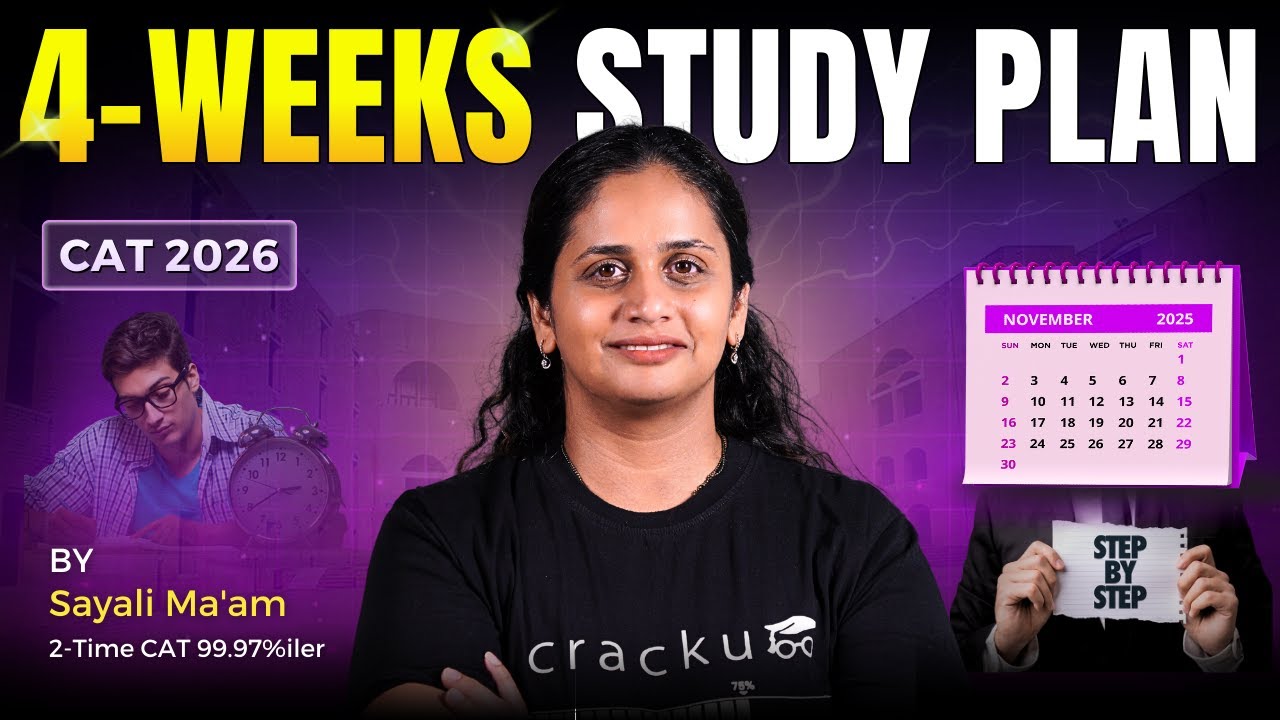 CAT 2026 in 30 Days? Sayali Ma'am's Intensive Prep Plan | How to prepare for CAT in One Month?