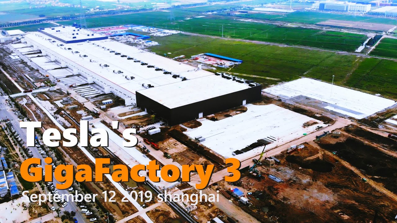 (Sep 12 2019）Tesla Gigafactory 3 in Shanghai Construction Update 4K 上海特斯拉超级工厂3 建造进度更新
