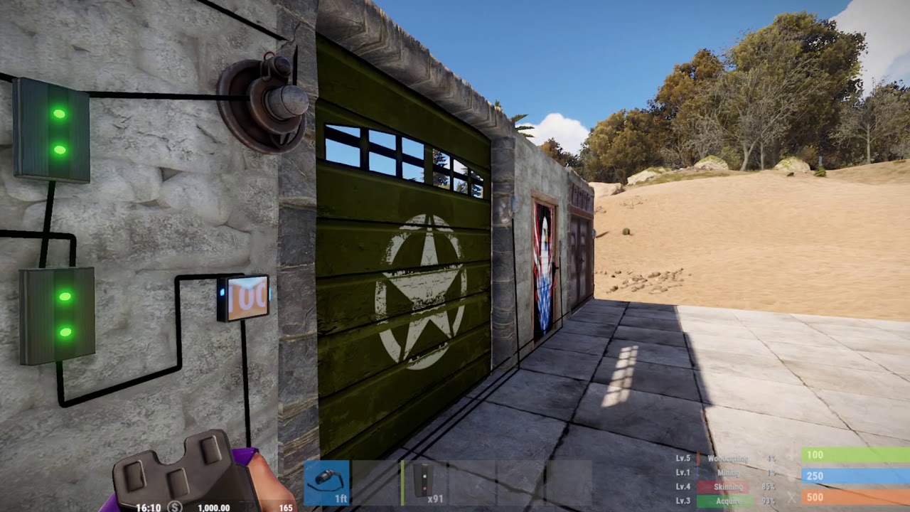 RUST Electrical- How to open multiple Doors with one  HeartBeat (HBHF) Sensor.