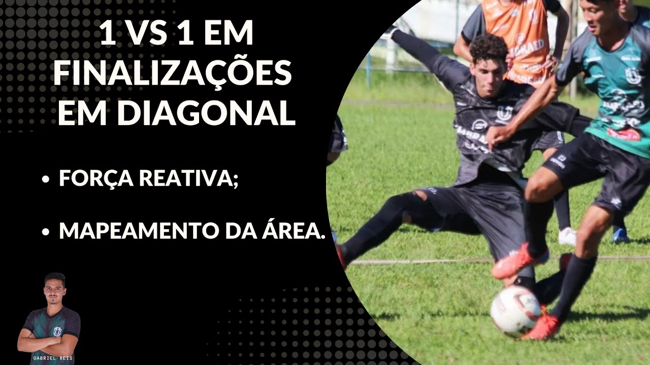 Treinamento para goleiros - 1 vs 1 na diagonal (mapeamento da área e pliometria)