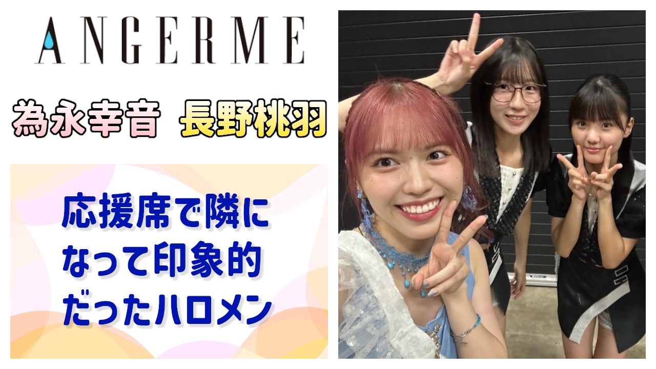 【アンジュルム】ハロコンの応援席で隣になって印象的だったハロメン