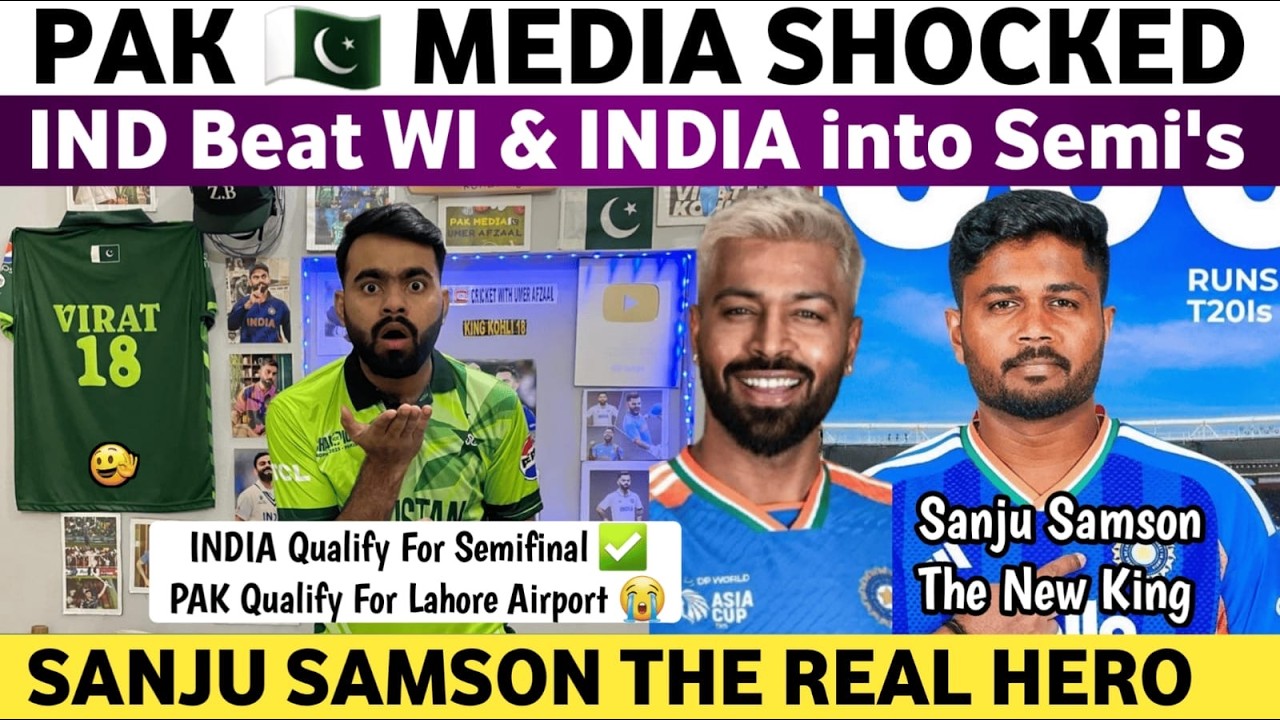 Pak Media Shocked on Ind Beat WI & India into Semifinal | Ind Vs WI T20 WC Match 2026 | Sanju Samson