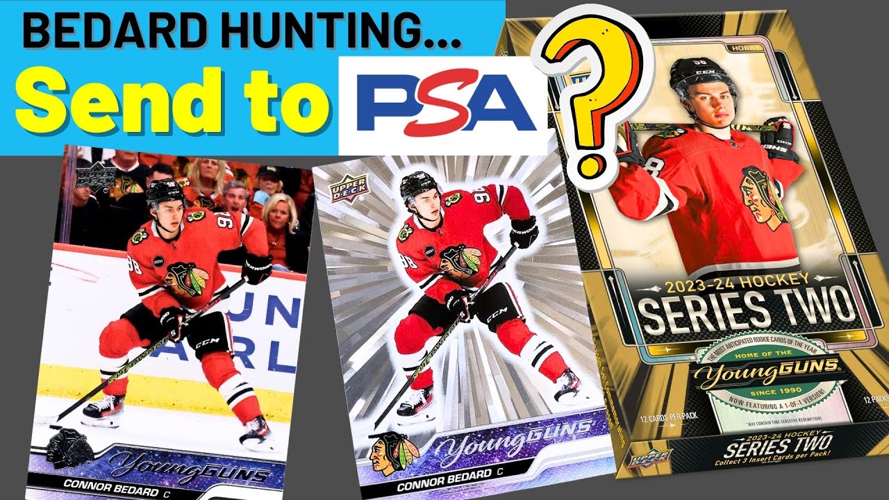 Oh boy! Is it a PSA 10? Connor Bedard Young Guns Hit! 2023-24 Upper Deck Series 2 Hobby Box