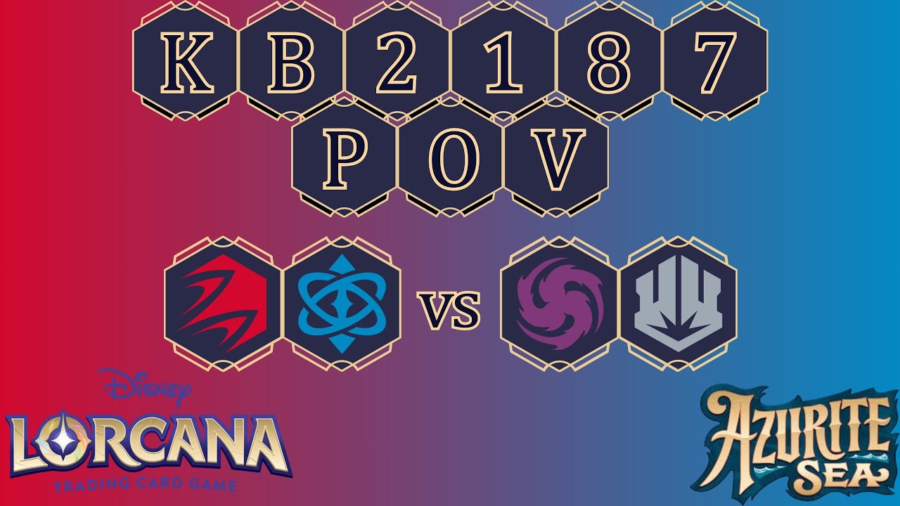 Lorcana POV Azurite Sea 2024.12.16 Rd 2 Ruby/Sapphire Tempo vs Amethyst/Steel Tempo