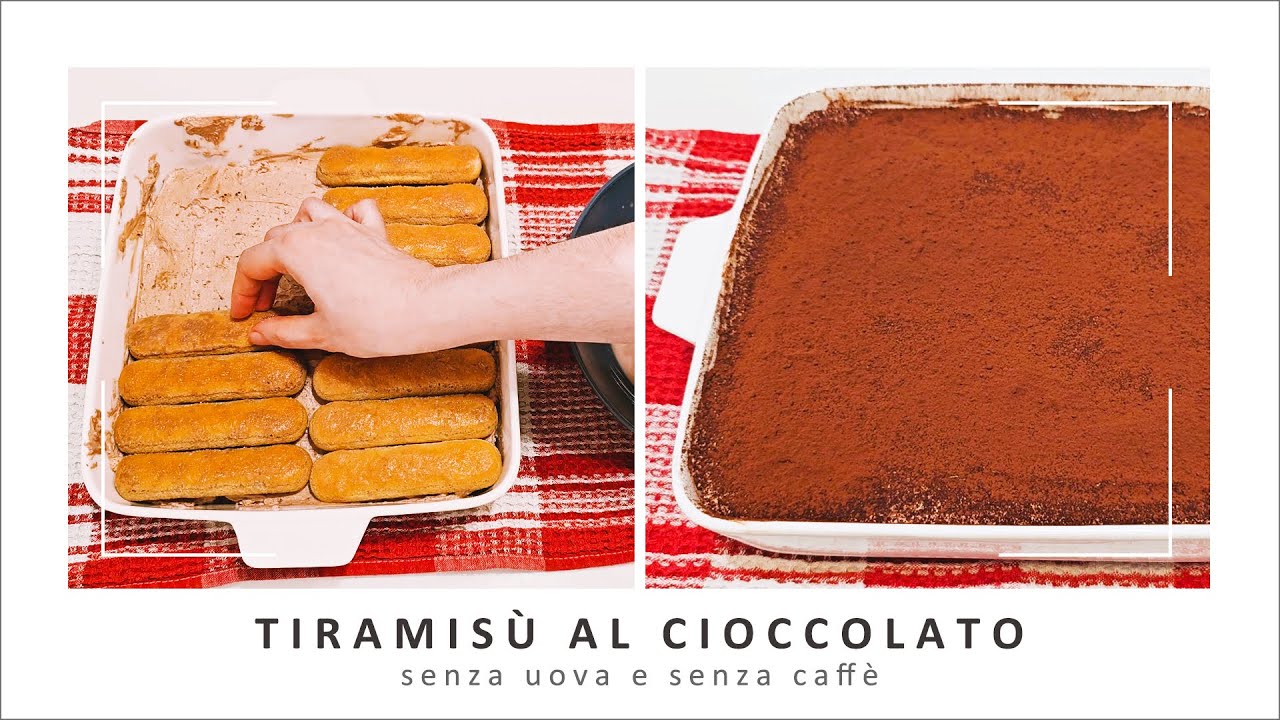 Tiramisù al cioccolato fondente | Senza uova e senza caffè