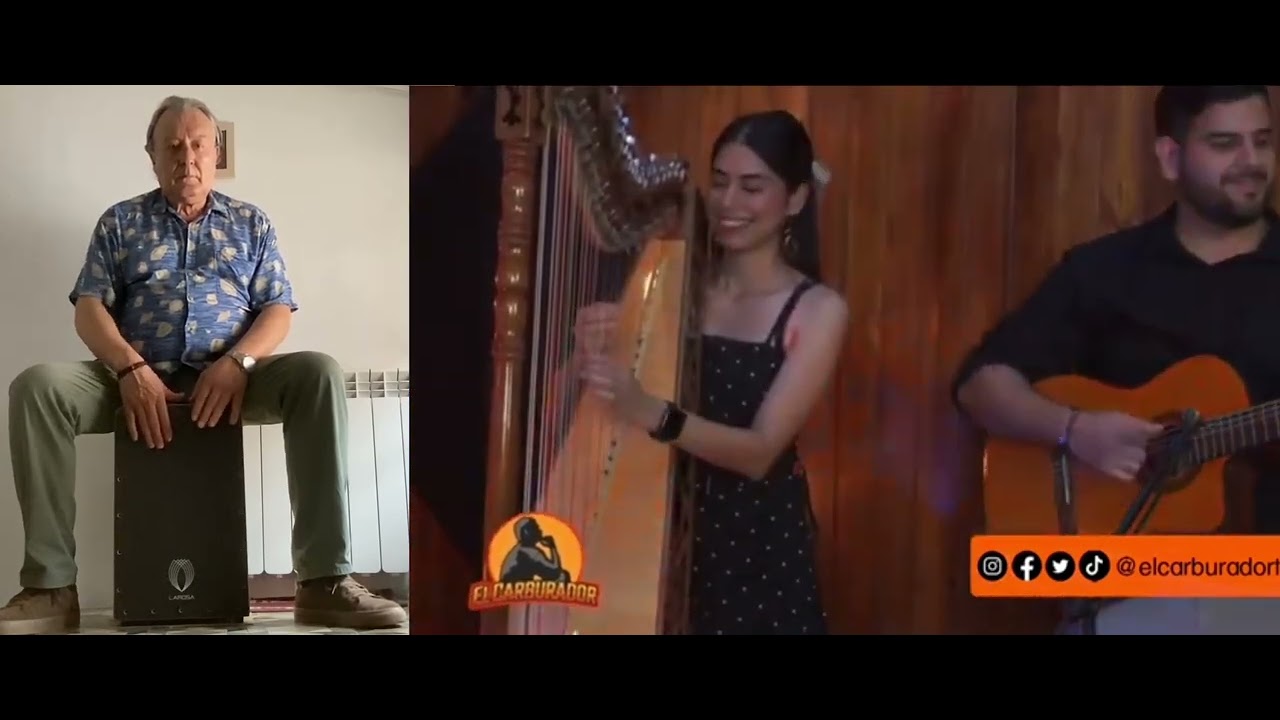 GALOPERA, HEIDY, canta en GUARANÍ, LARISSA arpa paraguaya, JOSÉ LUIS, 🇵🇾🇪🇸