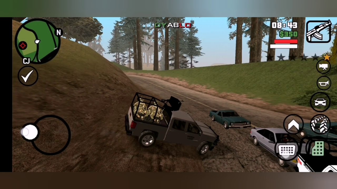 Gta sa cleo soldados sentados atras con opción a bajarse y disparar (muestra)