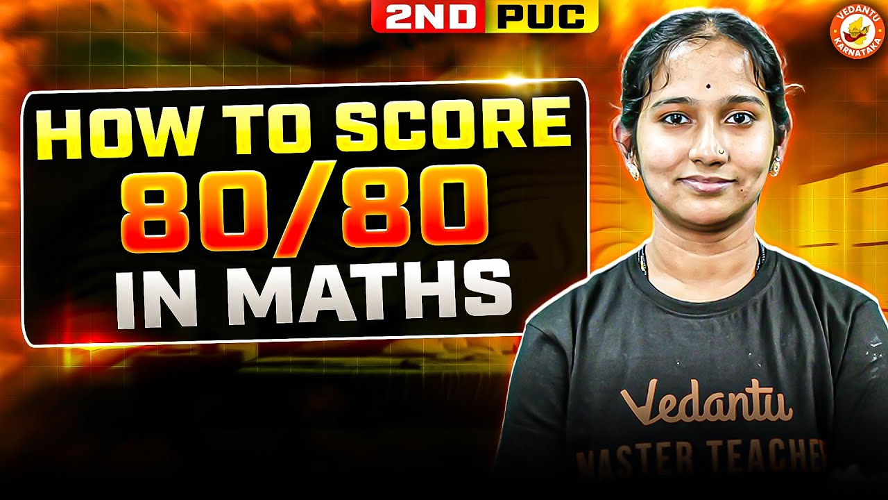 How to Score 80/80 in 2nd PUC Maths🔥 | Vaishnavi Ma&rsquo;am