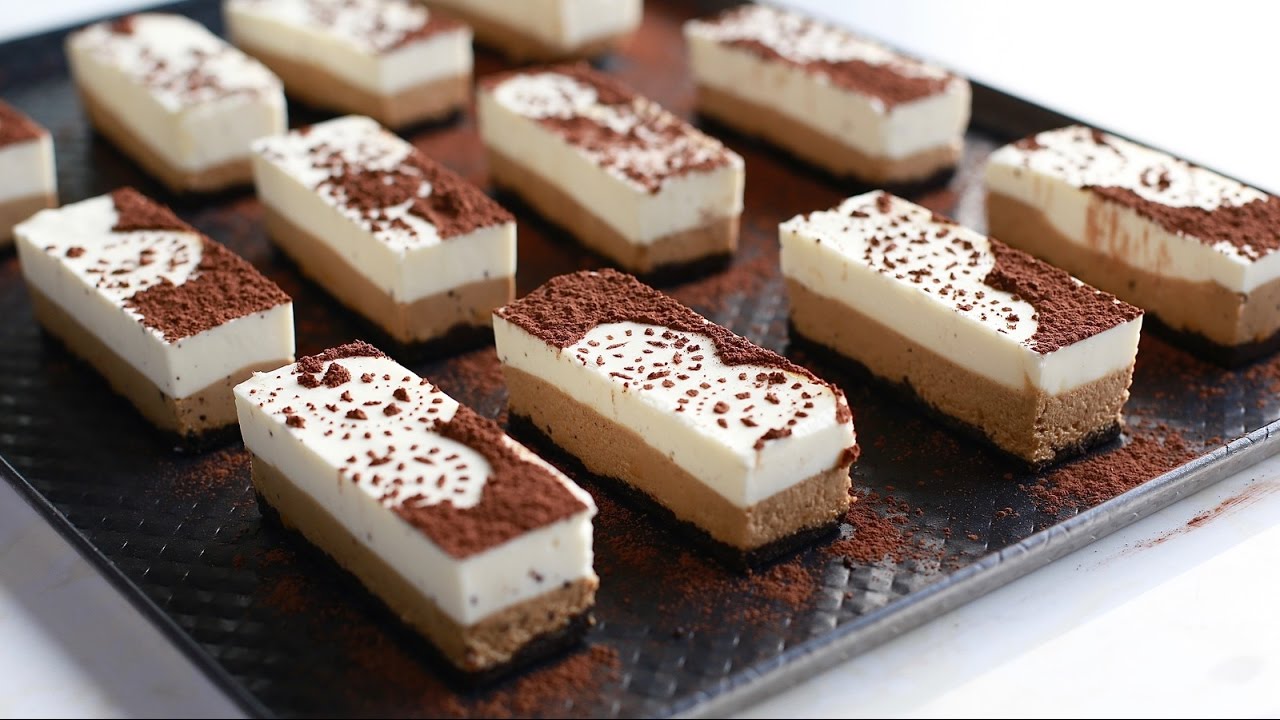 (No-oven) Coffee coconut cheesecake recipe - Bánh kem pho-mát dừa cà phê