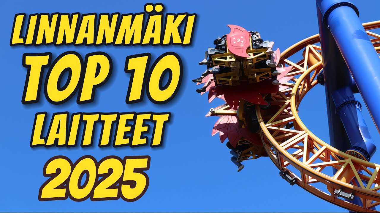 Linnanmäki TOP 10 laitteet 2025!