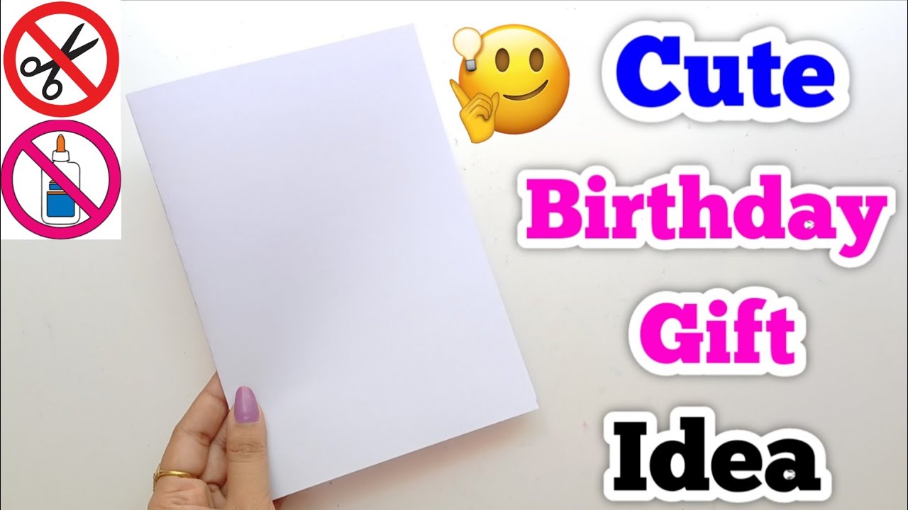 🥰 без клея и ножниц 🥰 Изготовление подарков на день рождения &bull; прекрасная идея для подарка на ден...