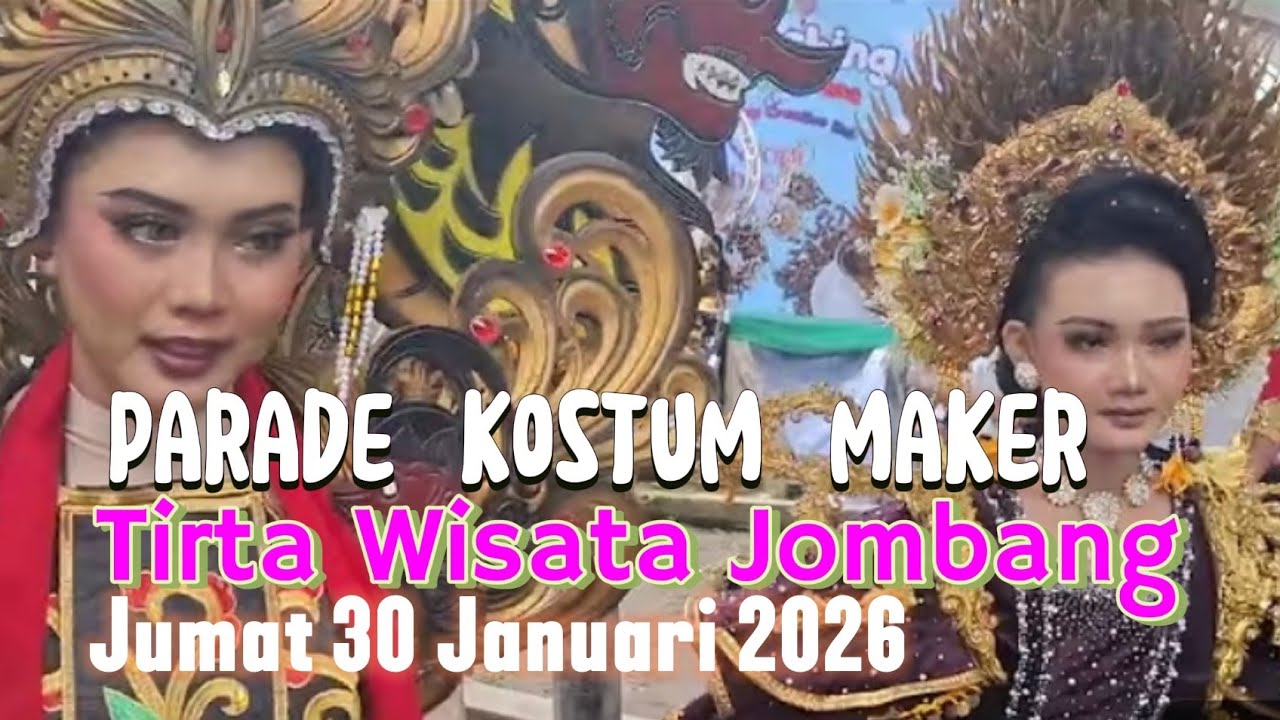 Parade Kostum Maker Tanda Dibuka Kembali Tirta Wisata Jombang Jawa Timur Jumat 30 Januari 2026