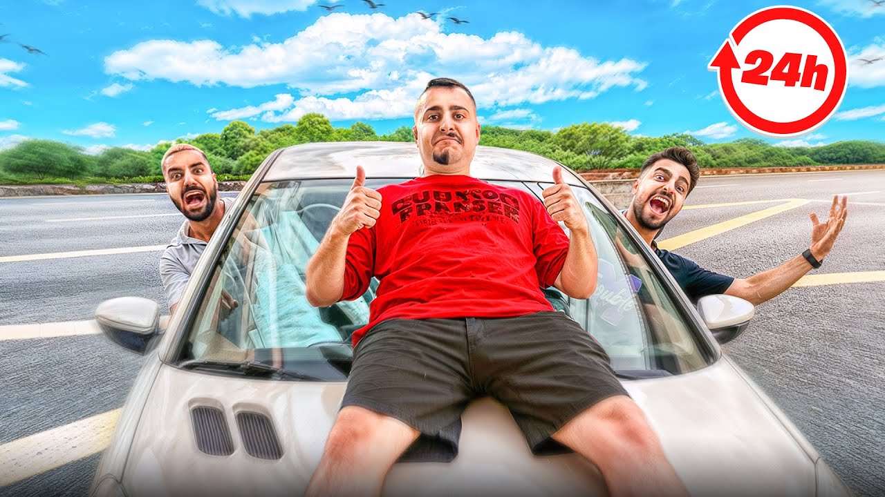 ۲۴ساعت تو ماشین با فلیم حسین و نوید زندگی کردم 😎🚗