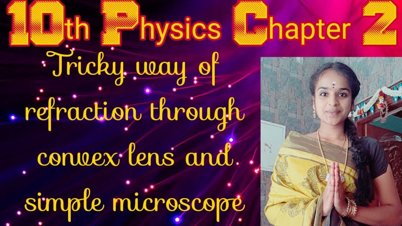 Refraction through convex lens and simple microscope with uses 10th phy new syllabus
