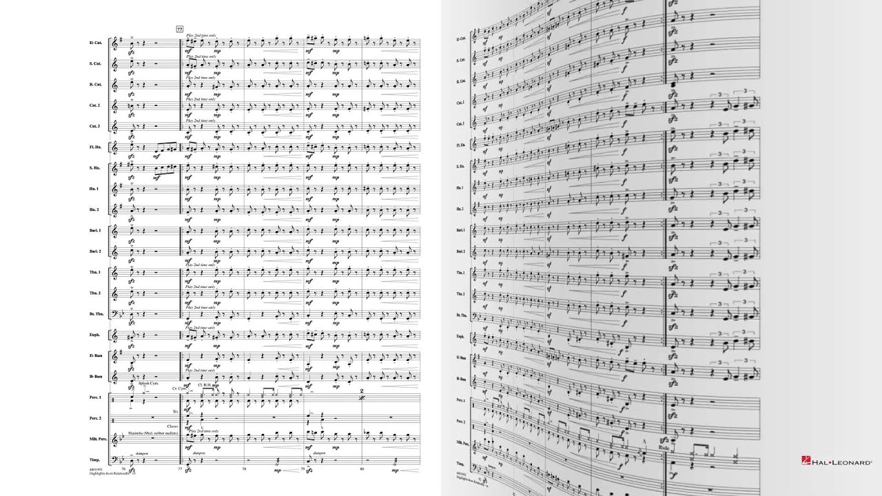 Highlights from Ratatouille - Michael Giacchino, arr. John Moss