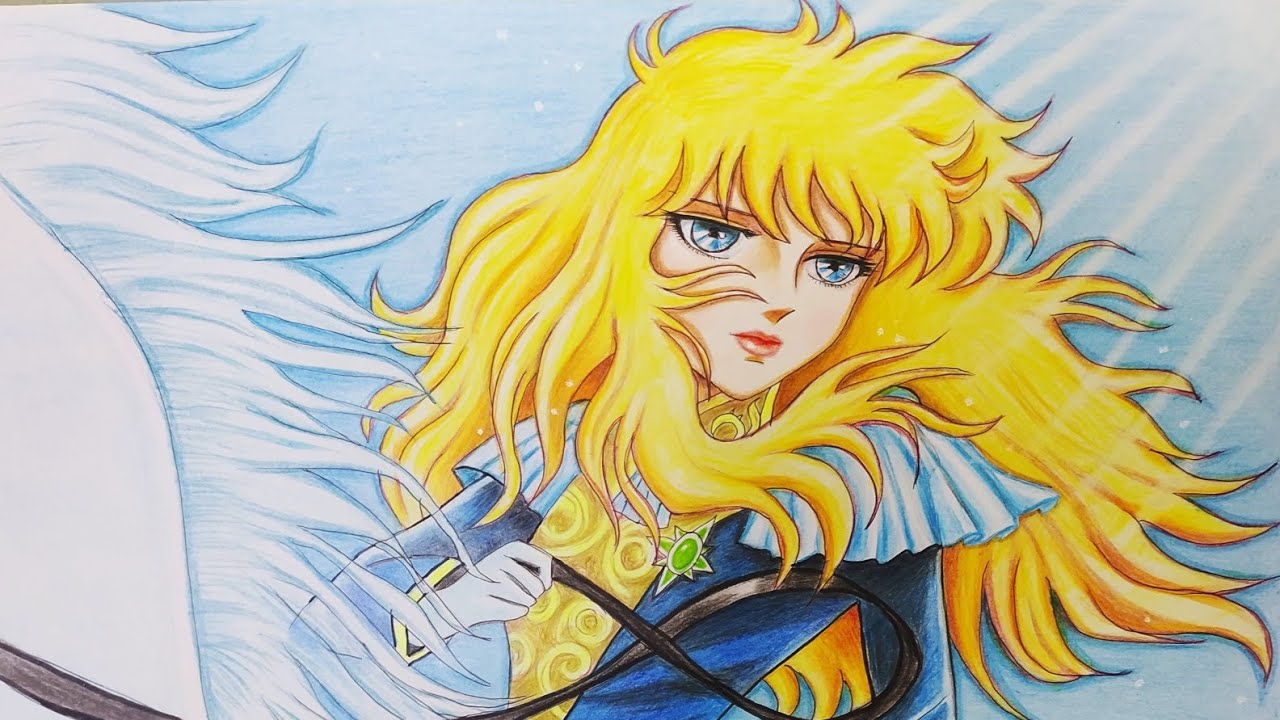 رسم ليدي اوسكار / رسم انمي | Drawing lady oscar / drawing anime