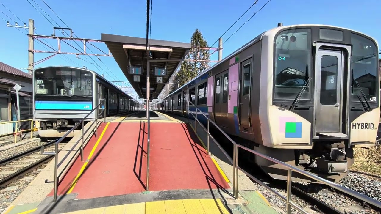 仙石東北ラインHB−E210系　高城町発車