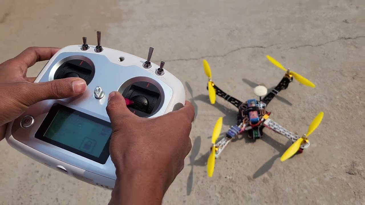 How to operate F450 Dji Naza M Lite flight controller Drone with flysky fsi6s